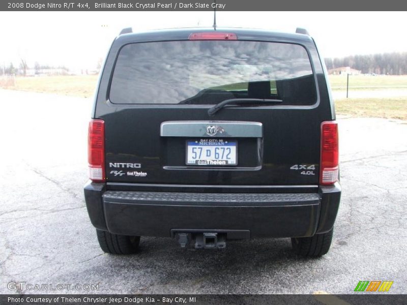 Brilliant Black Crystal Pearl / Dark Slate Gray 2008 Dodge Nitro R/T 4x4