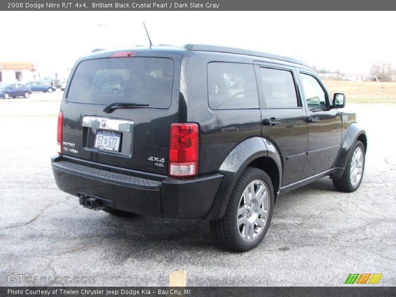 Brilliant Black Crystal Pearl / Dark Slate Gray 2008 Dodge Nitro R/T 4x4