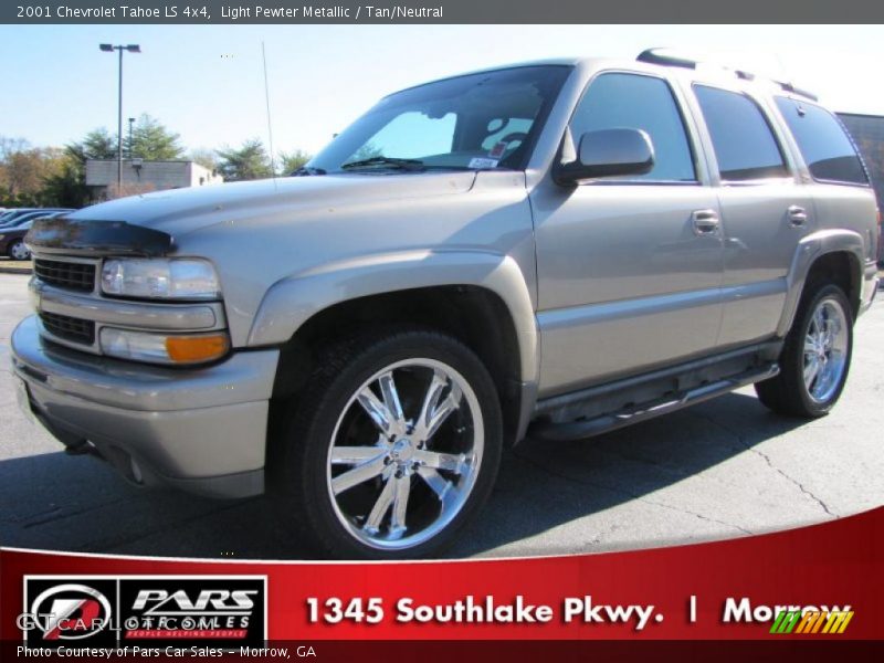 Light Pewter Metallic / Tan/Neutral 2001 Chevrolet Tahoe LS 4x4