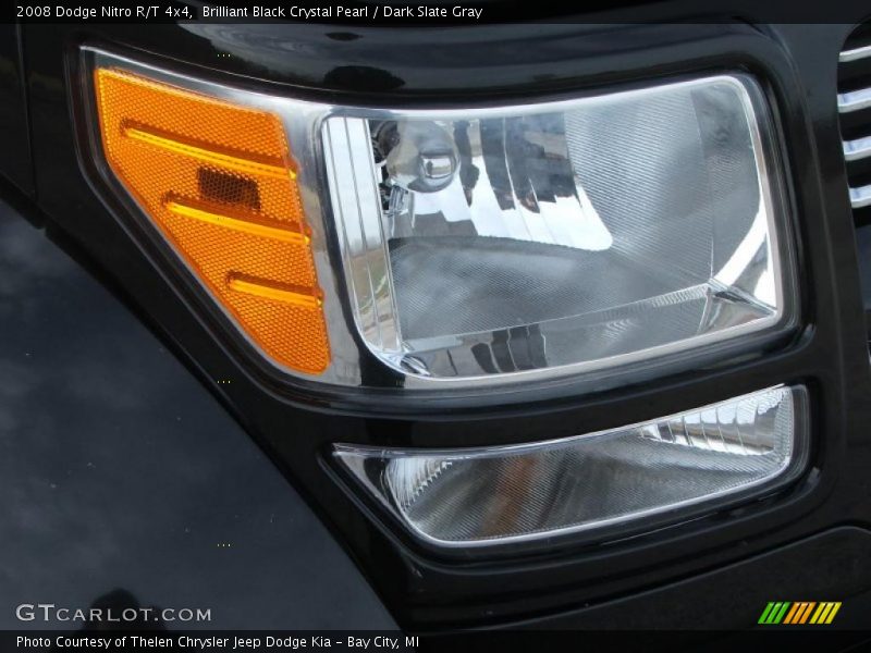 Brilliant Black Crystal Pearl / Dark Slate Gray 2008 Dodge Nitro R/T 4x4