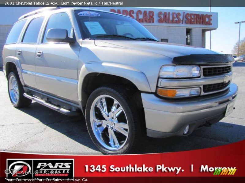 Light Pewter Metallic / Tan/Neutral 2001 Chevrolet Tahoe LS 4x4