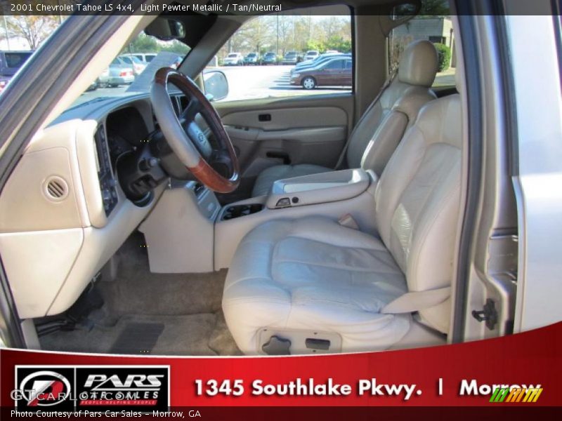 Light Pewter Metallic / Tan/Neutral 2001 Chevrolet Tahoe LS 4x4