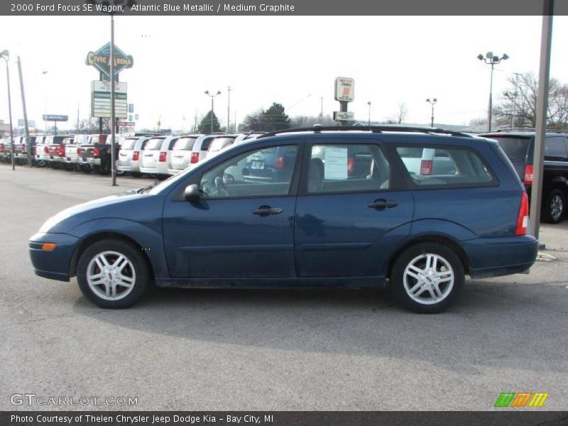 Atlantic Blue Metallic / Medium Graphite 2000 Ford Focus SE Wagon