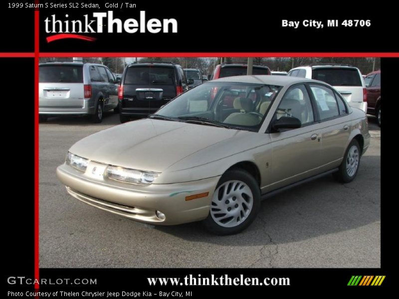 Gold / Tan 1999 Saturn S Series SL2 Sedan