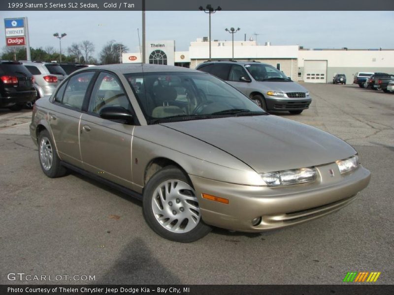 Gold / Tan 1999 Saturn S Series SL2 Sedan