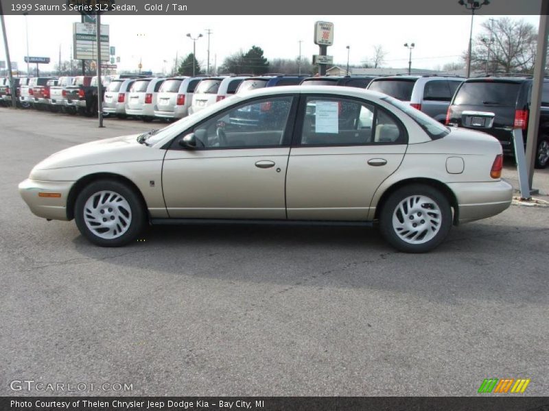 Gold / Tan 1999 Saturn S Series SL2 Sedan