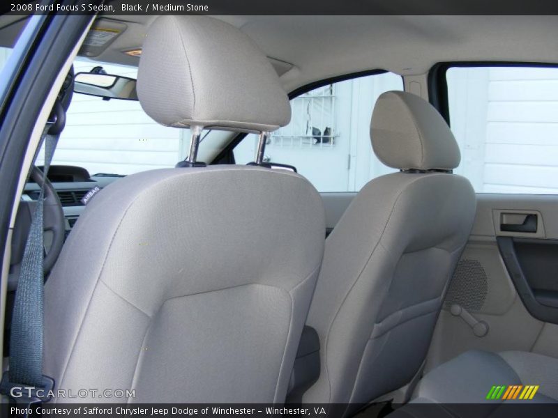 Black / Medium Stone 2008 Ford Focus S Sedan