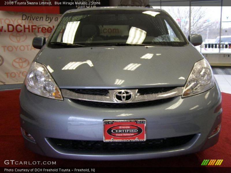 Blue Mirage Metallic / Stone 2008 Toyota Sienna Limited