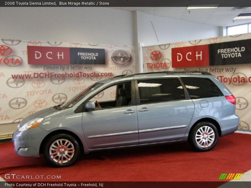 Blue Mirage Metallic / Stone 2008 Toyota Sienna Limited