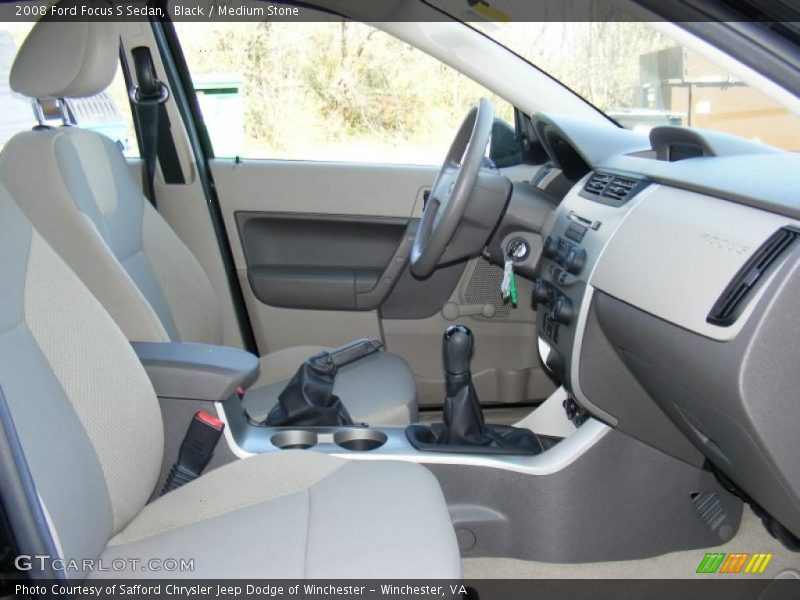  2008 Focus S Sedan Medium Stone Interior