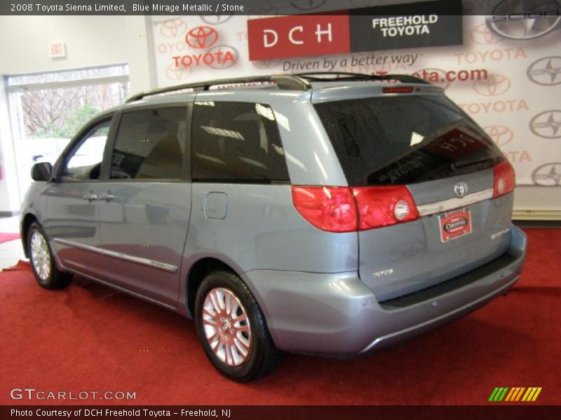Blue Mirage Metallic / Stone 2008 Toyota Sienna Limited