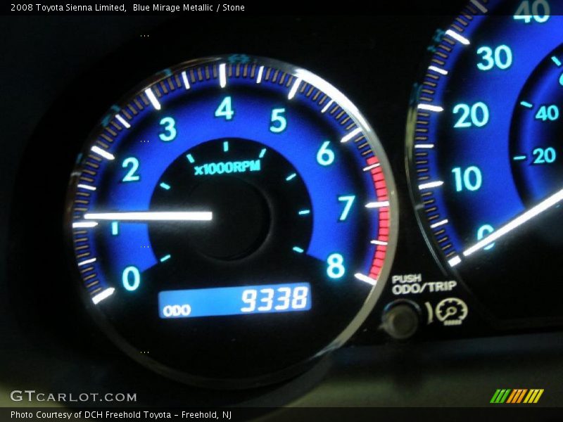 Blue Mirage Metallic / Stone 2008 Toyota Sienna Limited