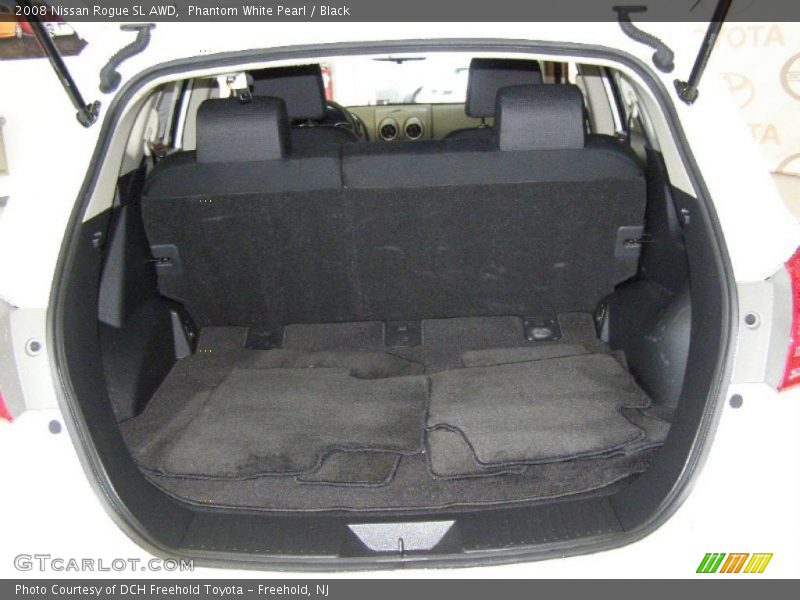 Phantom White Pearl / Black 2008 Nissan Rogue SL AWD
