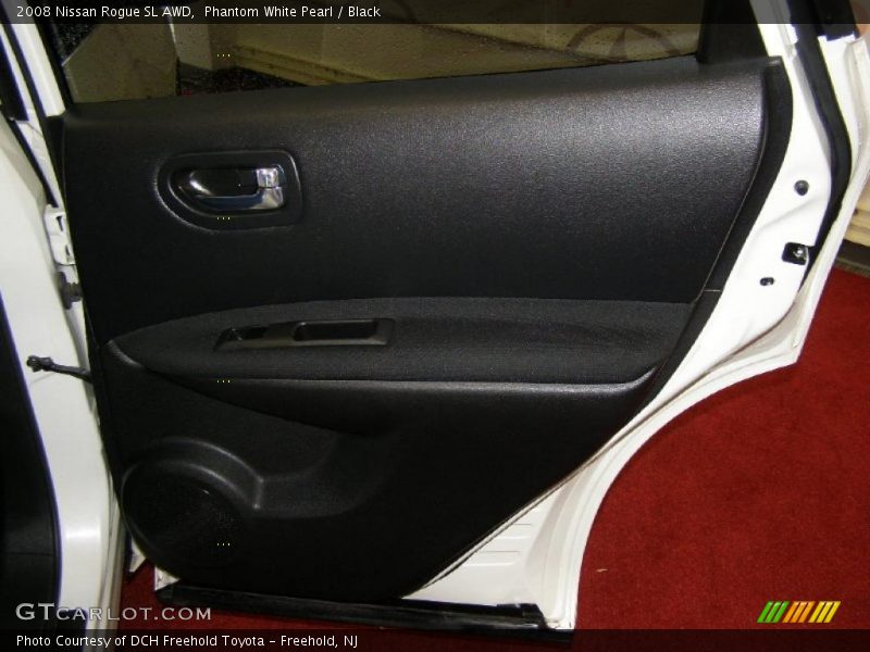Phantom White Pearl / Black 2008 Nissan Rogue SL AWD