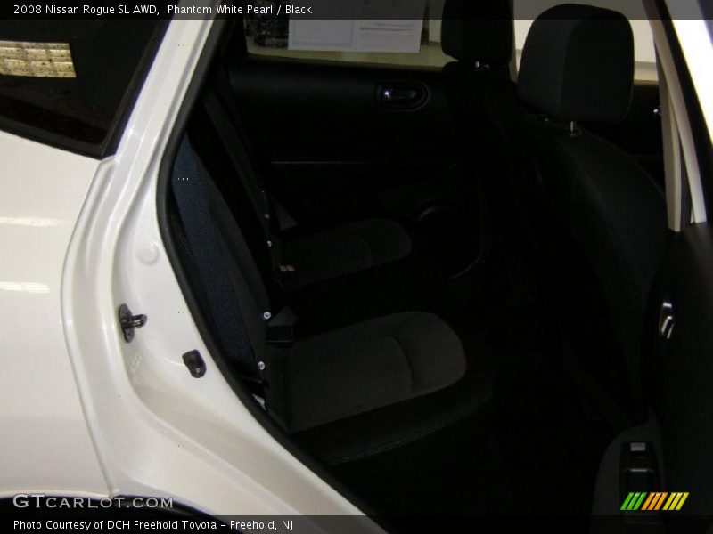 Phantom White Pearl / Black 2008 Nissan Rogue SL AWD