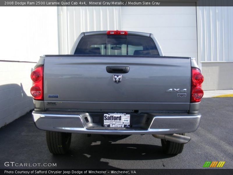 Mineral Gray Metallic / Medium Slate Gray 2008 Dodge Ram 2500 Laramie Quad Cab 4x4