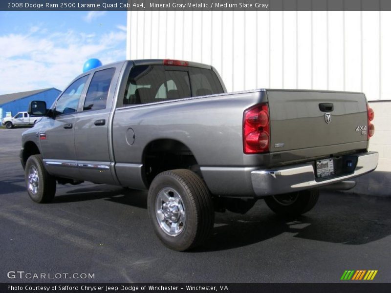 Mineral Gray Metallic / Medium Slate Gray 2008 Dodge Ram 2500 Laramie Quad Cab 4x4