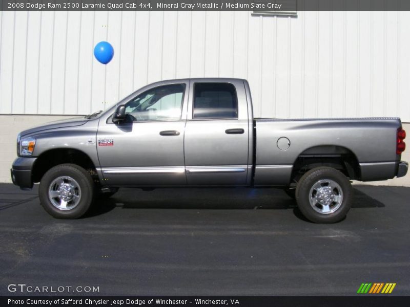 Mineral Gray Metallic / Medium Slate Gray 2008 Dodge Ram 2500 Laramie Quad Cab 4x4