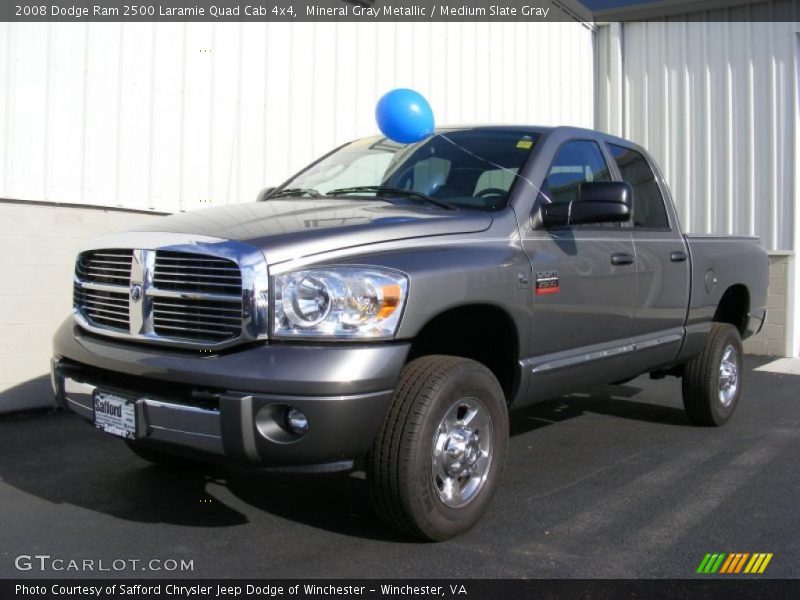 Mineral Gray Metallic / Medium Slate Gray 2008 Dodge Ram 2500 Laramie Quad Cab 4x4