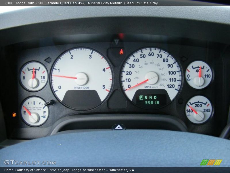  2008 Ram 2500 Laramie Quad Cab 4x4 Laramie Quad Cab 4x4 Gauges