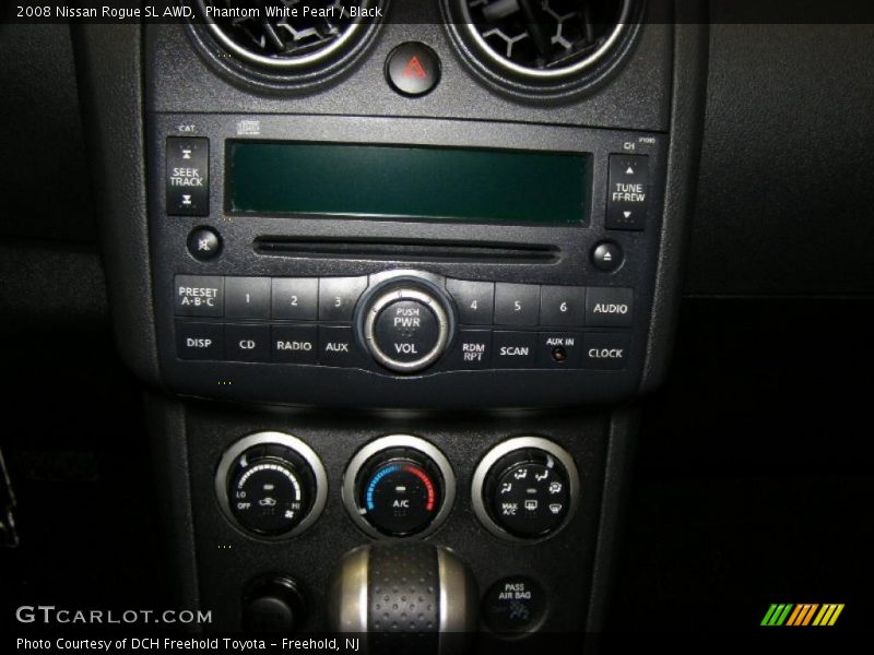 Phantom White Pearl / Black 2008 Nissan Rogue SL AWD