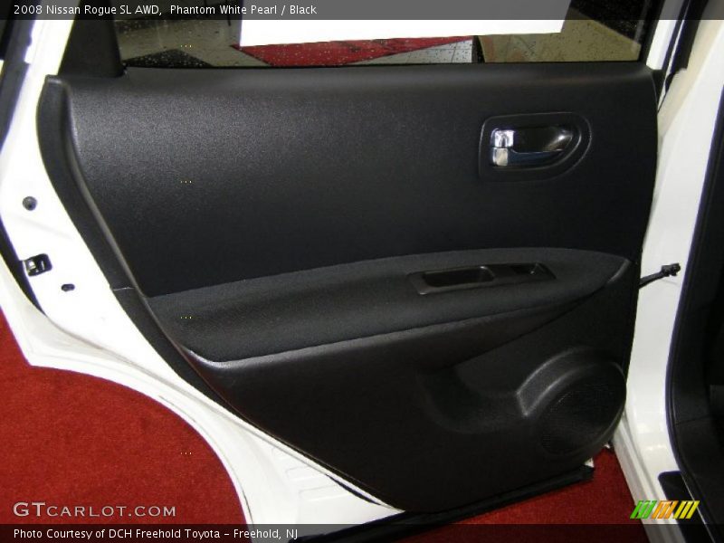 Phantom White Pearl / Black 2008 Nissan Rogue SL AWD