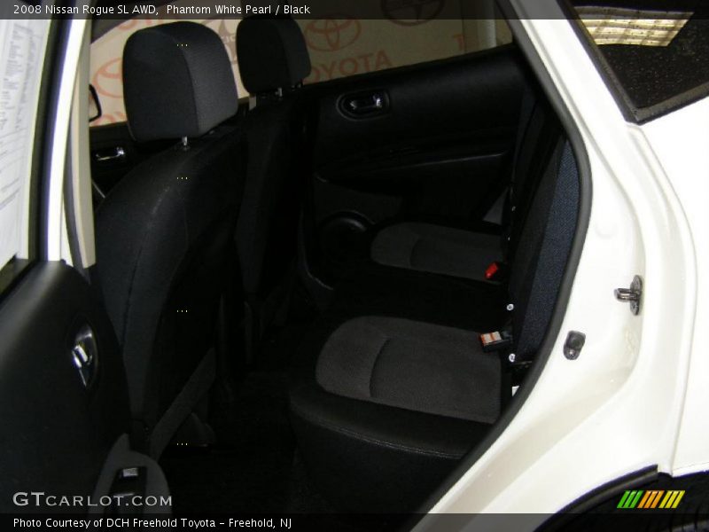 Phantom White Pearl / Black 2008 Nissan Rogue SL AWD