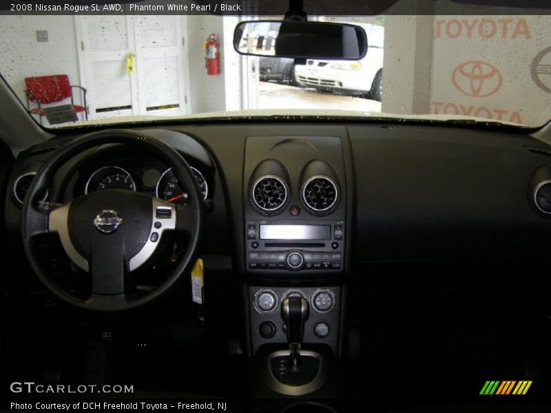 Phantom White Pearl / Black 2008 Nissan Rogue SL AWD