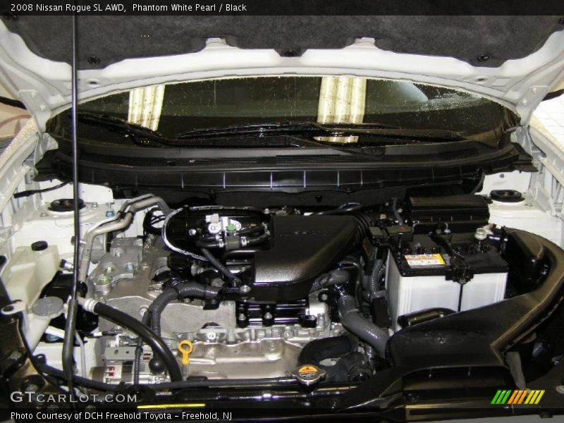 Phantom White Pearl / Black 2008 Nissan Rogue SL AWD
