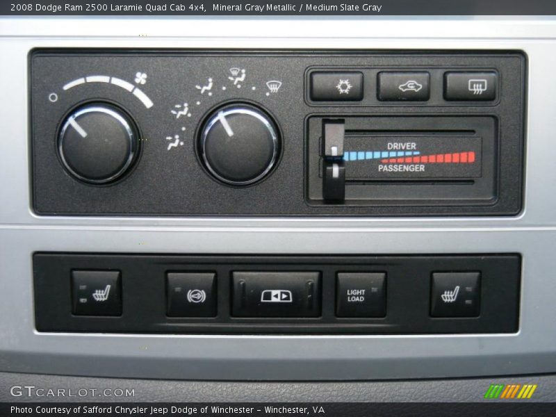 Controls of 2008 Ram 2500 Laramie Quad Cab 4x4