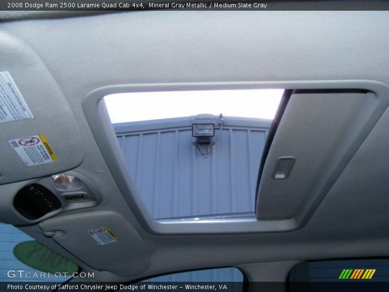 Sunroof of 2008 Ram 2500 Laramie Quad Cab 4x4