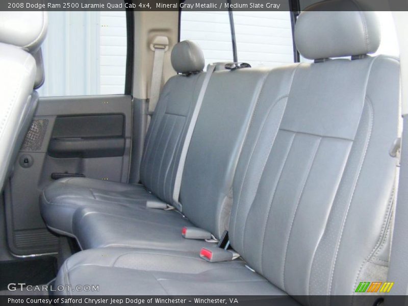  2008 Ram 2500 Laramie Quad Cab 4x4 Medium Slate Gray Interior