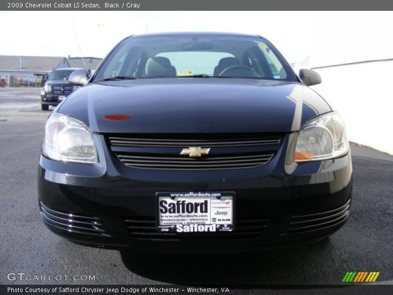 Black / Gray 2009 Chevrolet Cobalt LS Sedan