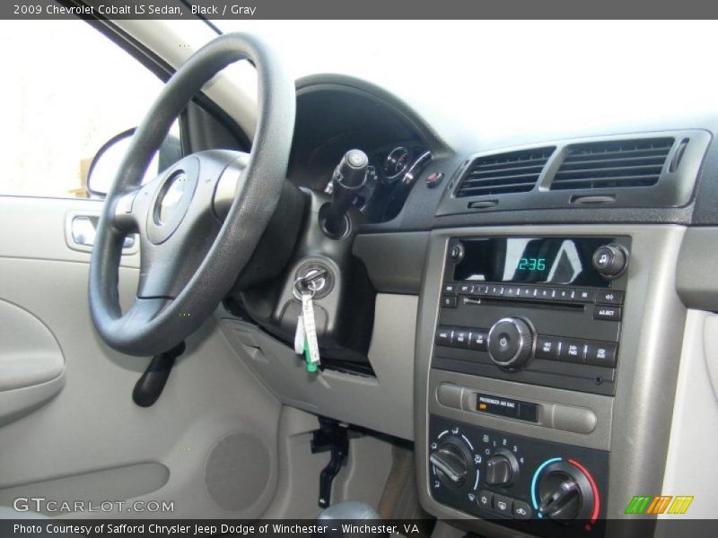 Black / Gray 2009 Chevrolet Cobalt LS Sedan