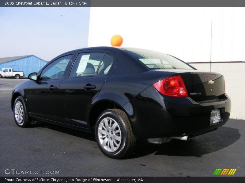 Black / Gray 2009 Chevrolet Cobalt LS Sedan