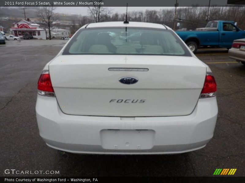 White Suede / Medium Stone 2011 Ford Focus S Sedan