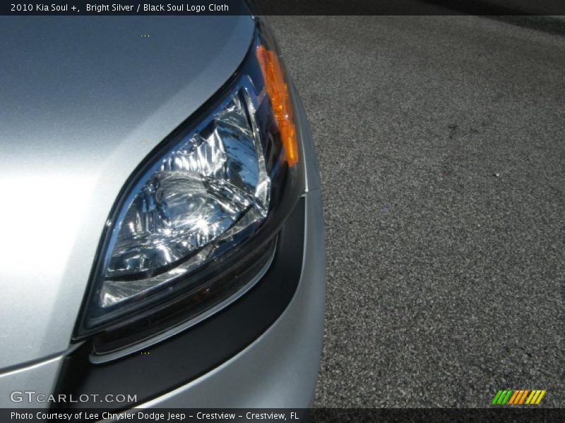 Bright Silver / Black Soul Logo Cloth 2010 Kia Soul +