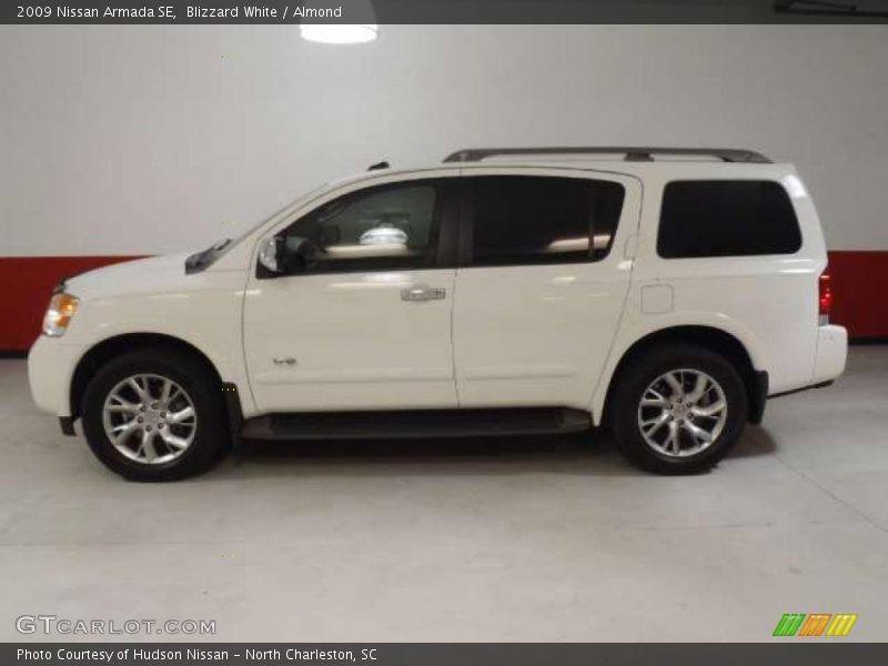 Blizzard White / Almond 2009 Nissan Armada SE