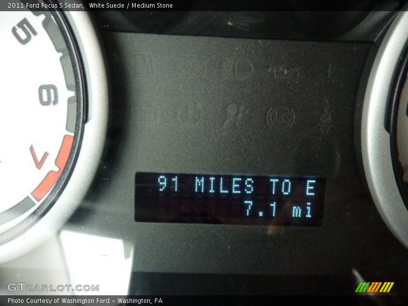 White Suede / Medium Stone 2011 Ford Focus S Sedan