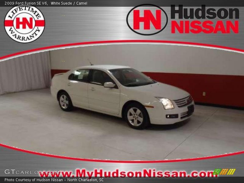 White Suede / Camel 2009 Ford Fusion SE V6