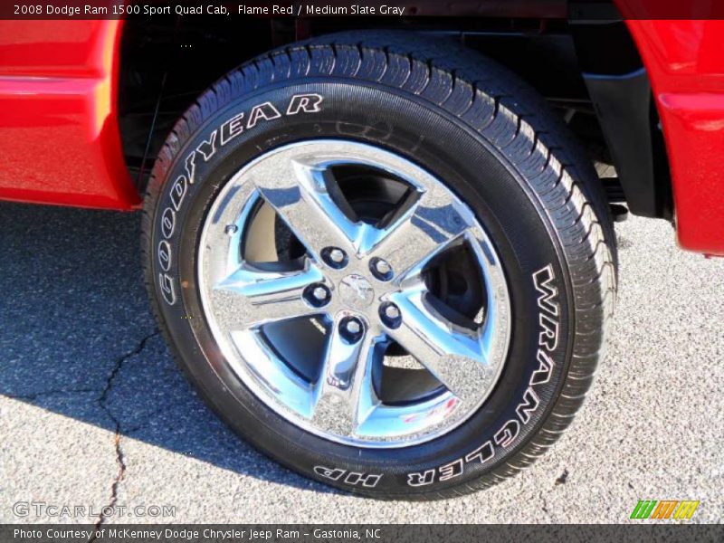 Flame Red / Medium Slate Gray 2008 Dodge Ram 1500 Sport Quad Cab