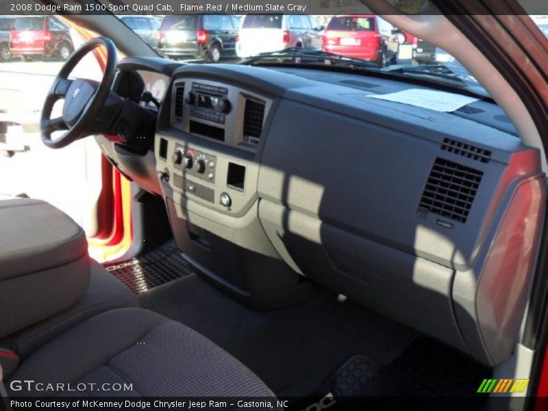 Flame Red / Medium Slate Gray 2008 Dodge Ram 1500 Sport Quad Cab