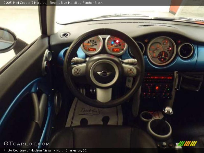 Electric Blue Metallic / Panther Black 2005 Mini Cooper S Hardtop