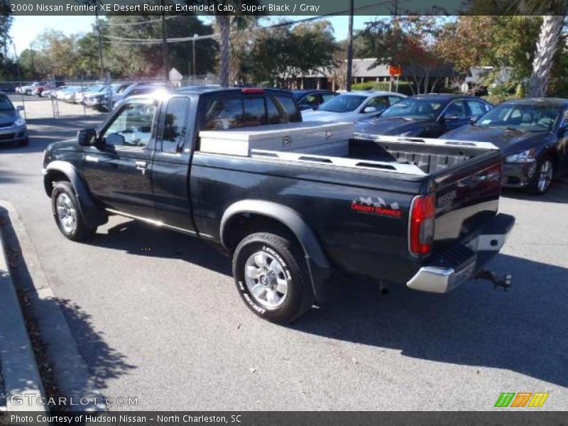 Super Black / Gray 2000 Nissan Frontier XE Desert Runner Extended Cab
