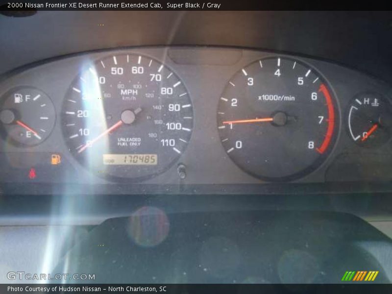 Super Black / Gray 2000 Nissan Frontier XE Desert Runner Extended Cab