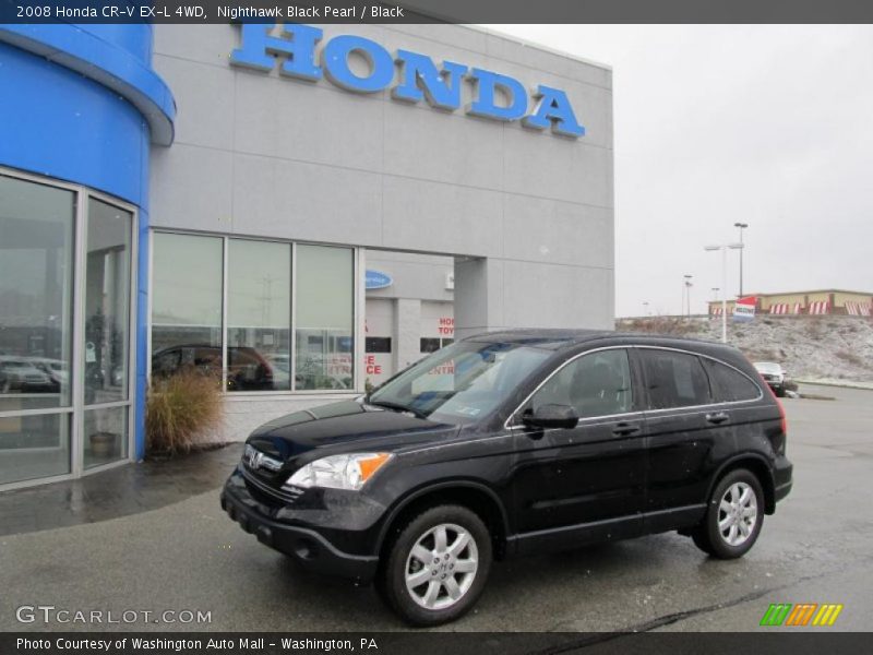 Nighthawk Black Pearl / Black 2008 Honda CR-V EX-L 4WD