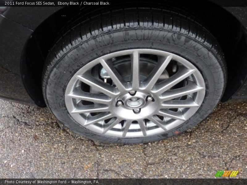 Ebony Black / Charcoal Black 2011 Ford Focus SES Sedan