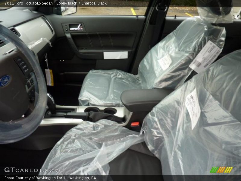 Ebony Black / Charcoal Black 2011 Ford Focus SES Sedan