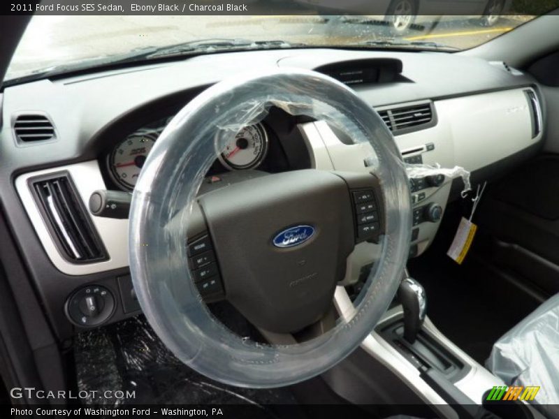 Ebony Black / Charcoal Black 2011 Ford Focus SES Sedan
