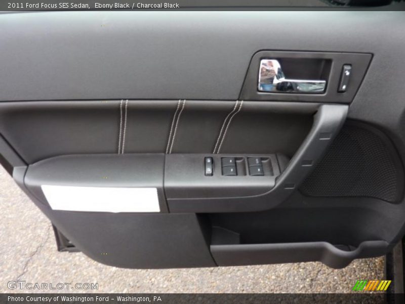 Ebony Black / Charcoal Black 2011 Ford Focus SES Sedan